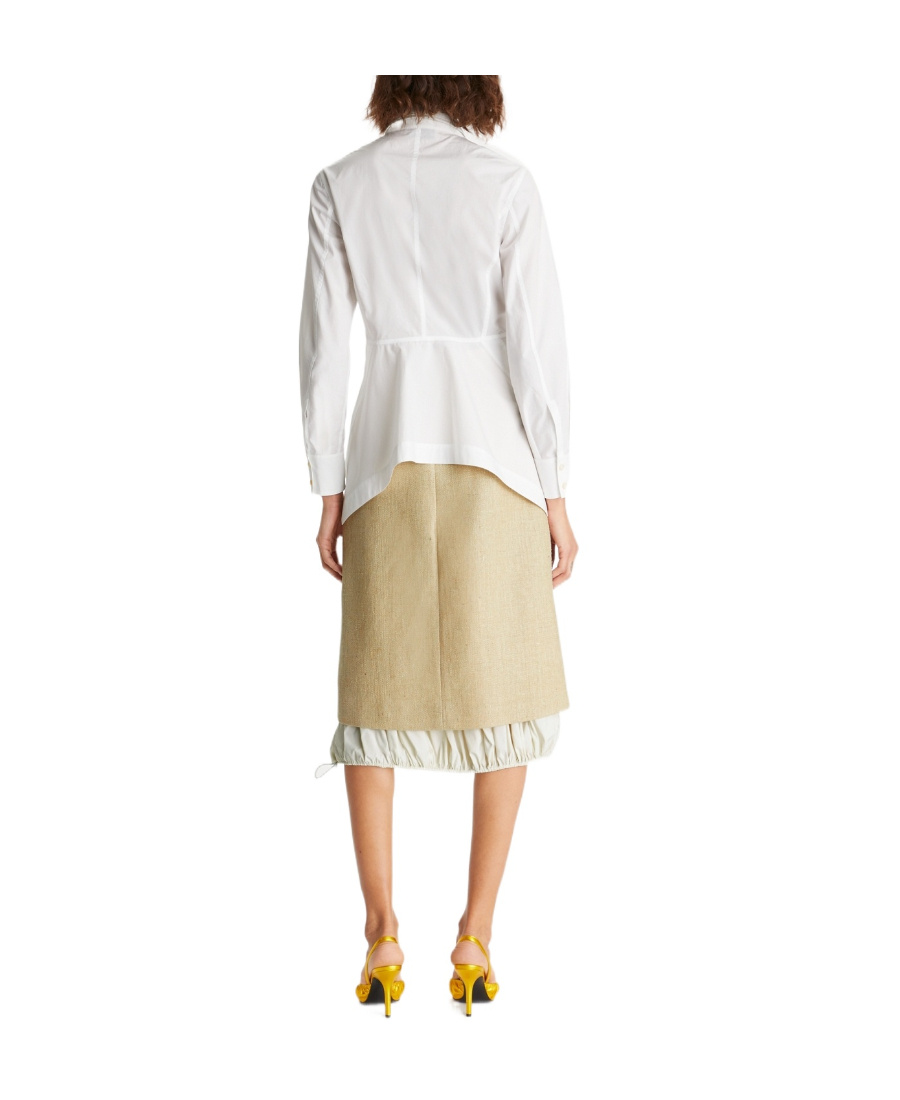 Tory Burch Poplin With Removable Collar Shirt In Animal Print