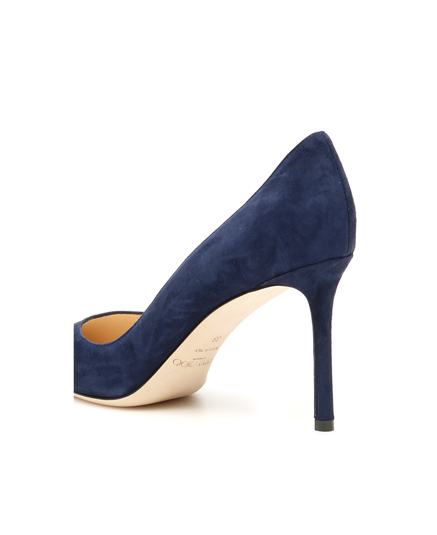 Jimmy Choo Romy 85 Thin-sole And Shallow High Heels In Blue