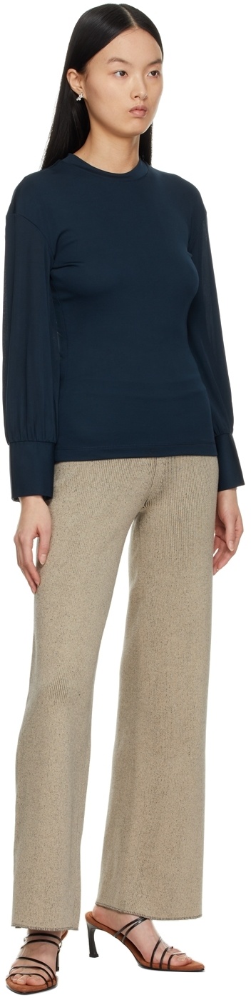 Shop Aeron Logo High-rise Sweatpants In Nude