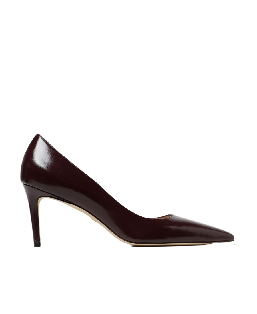 Stuart Weitzman Pointed-toe 75mm Leather Pumps In Black
