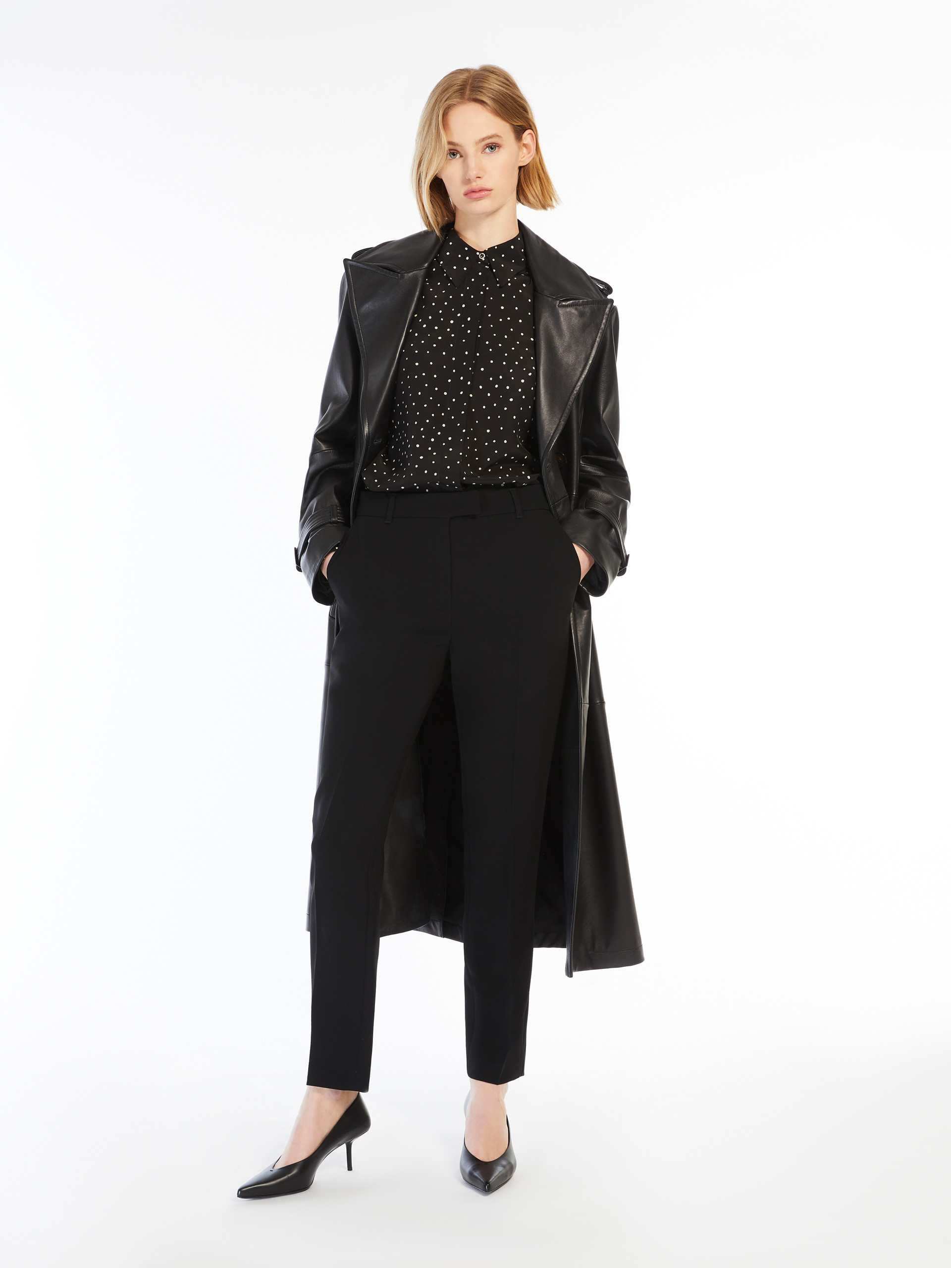 Max Mara Studio Pagine Silk Printed Skirt In Black