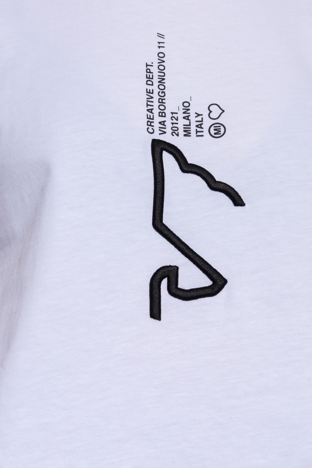 EMPORIO ARMANI GRAPHIC-EMBROIDERY LOGO-PRINT T-SHIRT 