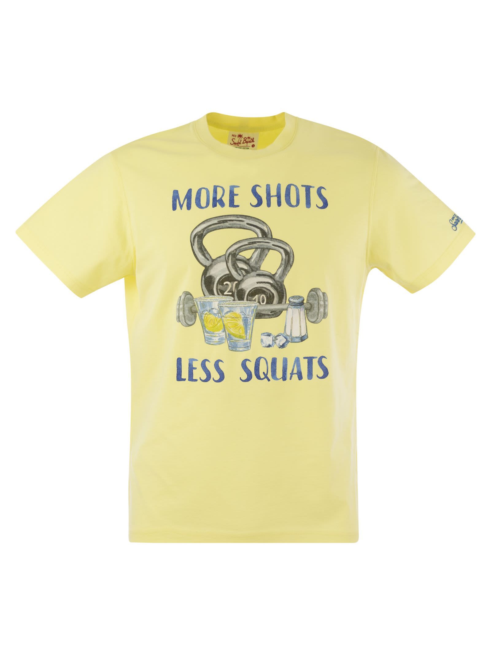 MC2 SAINT BARTH LOGO-EMBROIDERED COTTON T-SHIRT