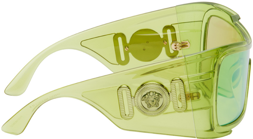 Versace Maxi Medusa Sunglasses In Green