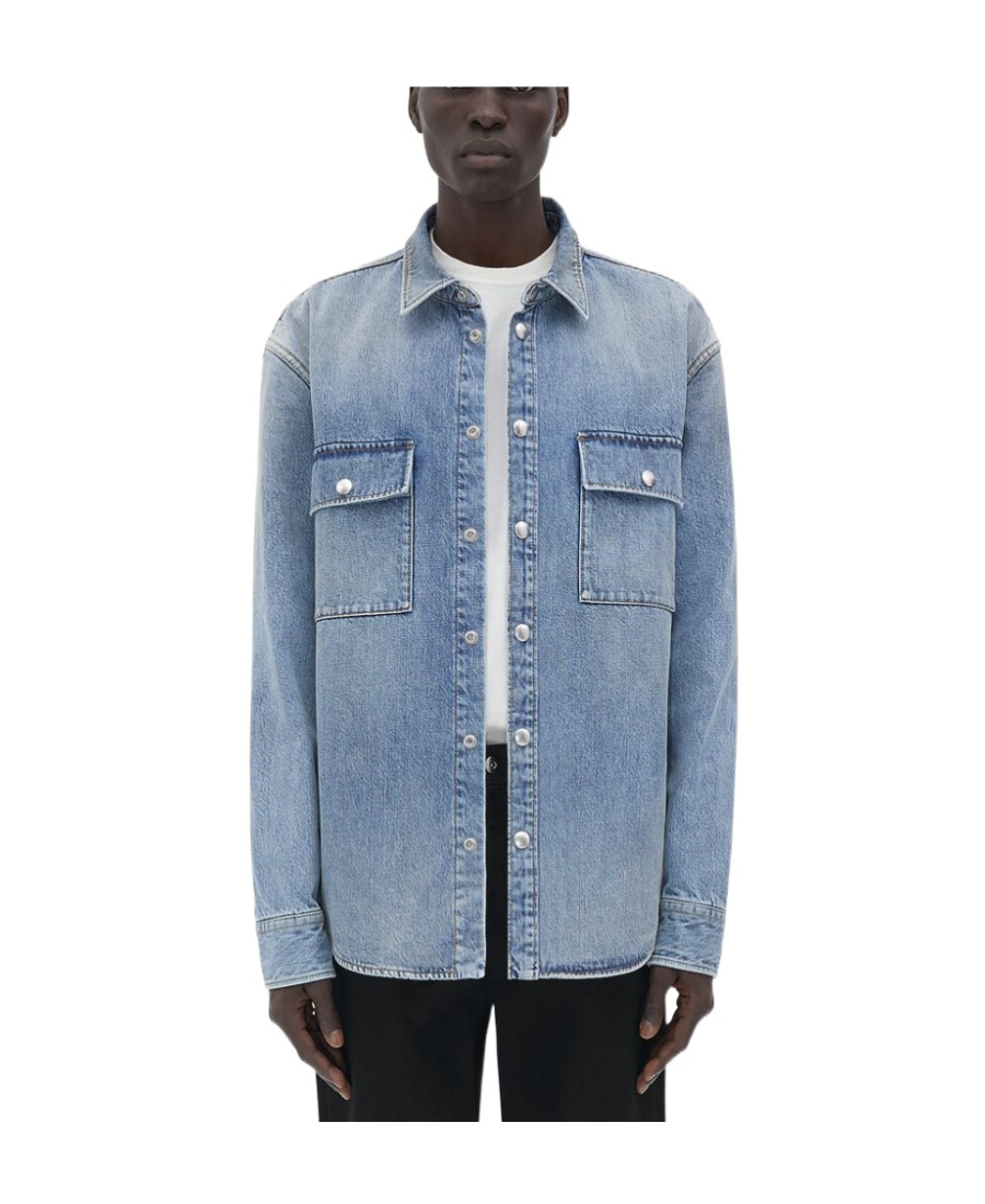 Bottega Veneta Denim Overshirt In Blue