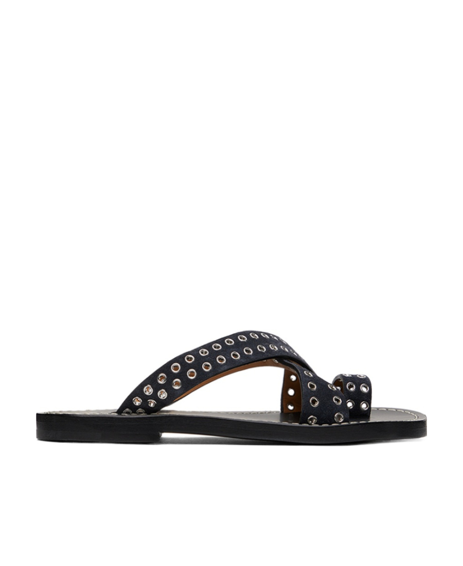 Shop Isabel Marant Jinsay Flip Flops In Black
