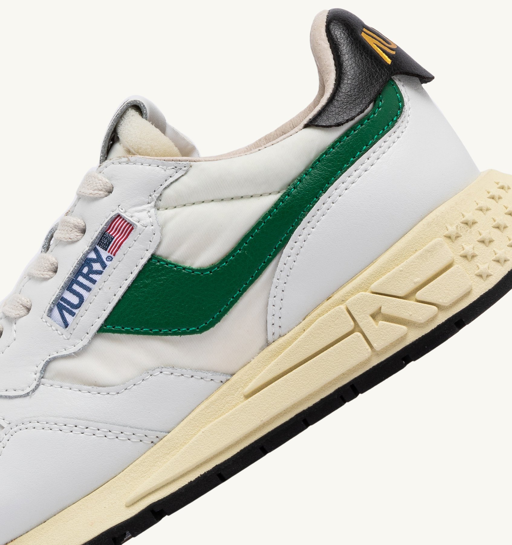 Autry Reelwind Super Vintage Grey Sneakers With Logo Patch On The Tongue And Contrasting Heel In Fabric An In Gray