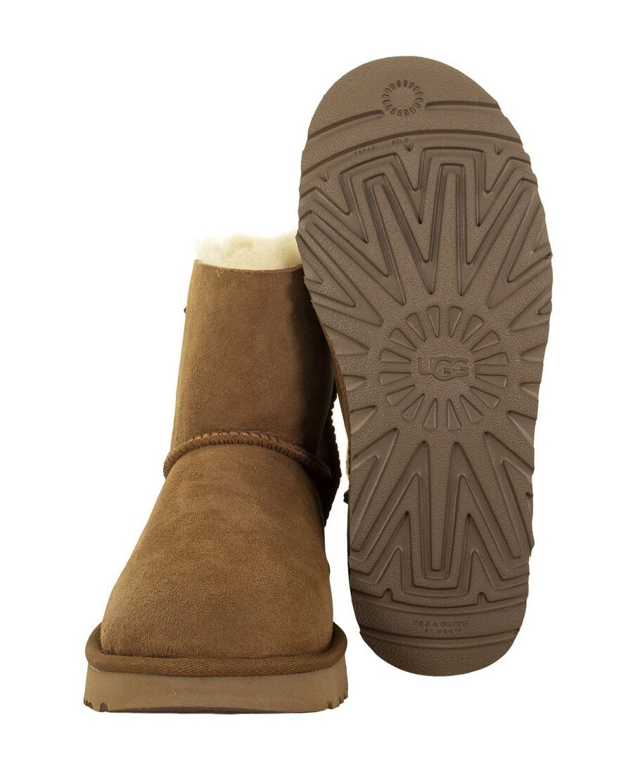 Ugg Bailey Bow Mini Ankle Boots In Brown