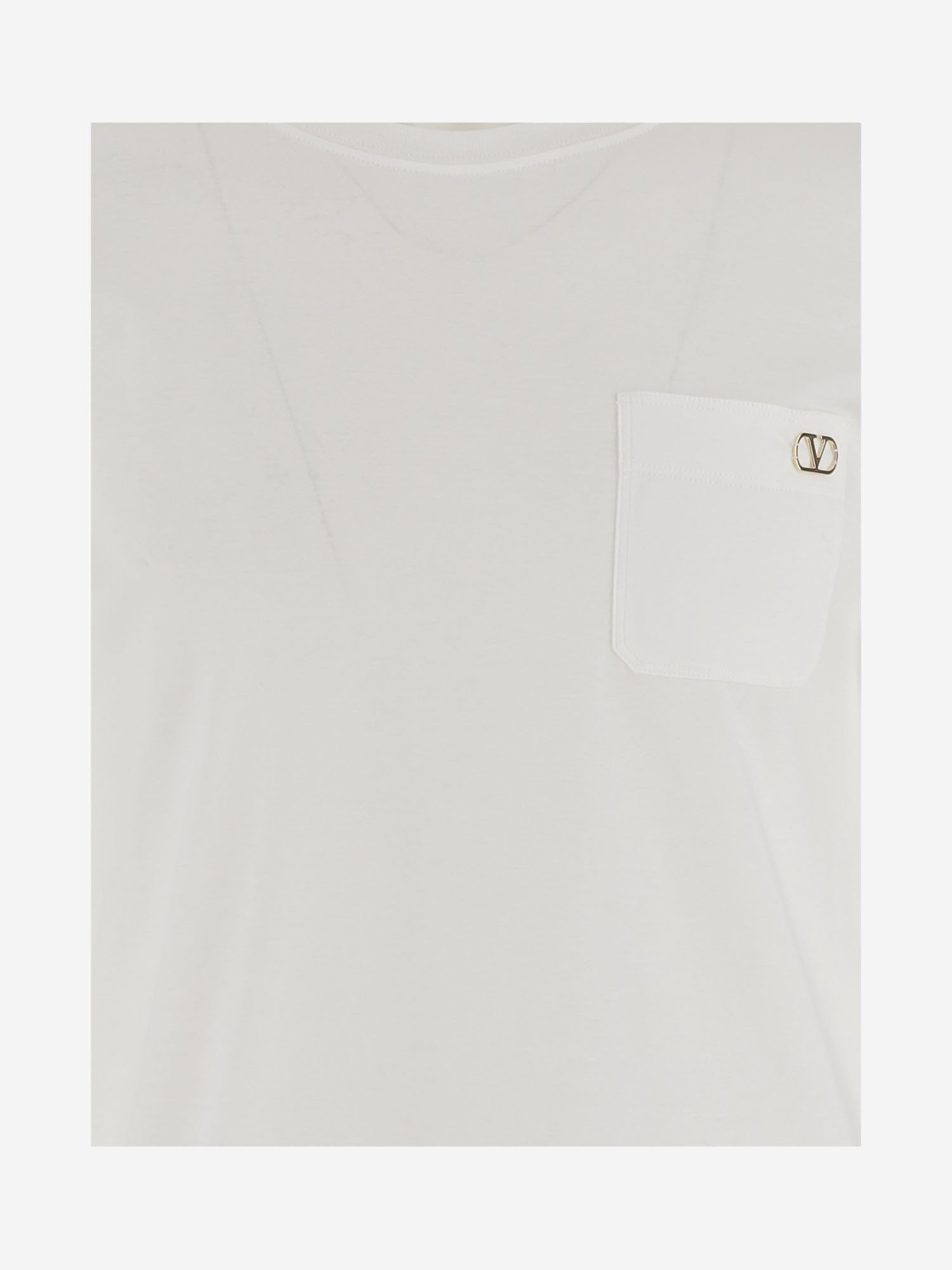 VALENTINO VALENTINO LOGO PLAQUE CREWNECK T-SHIRT