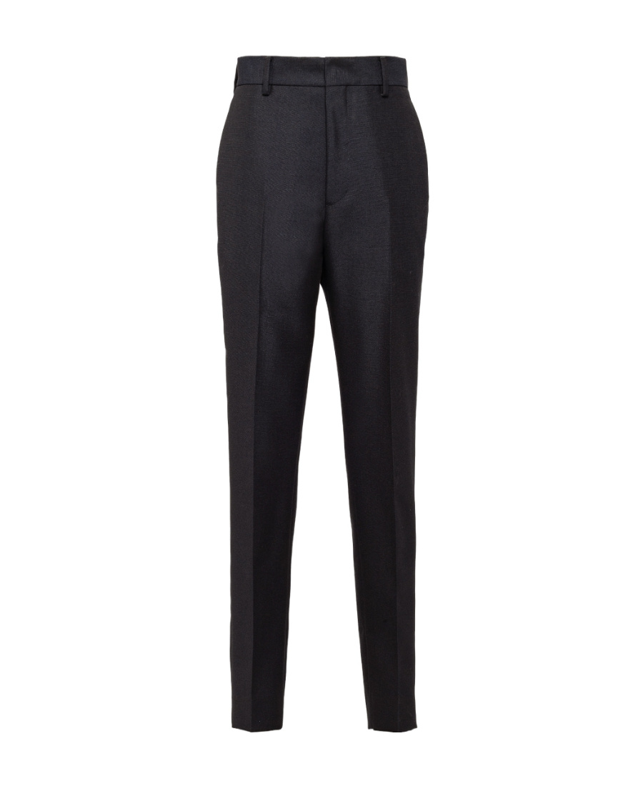 Prada Pleat-detail Tailored Trousers In Blue