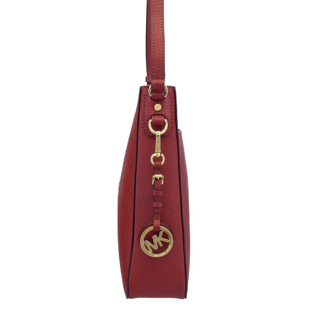Michael Kors Logo Details Satchel In Red