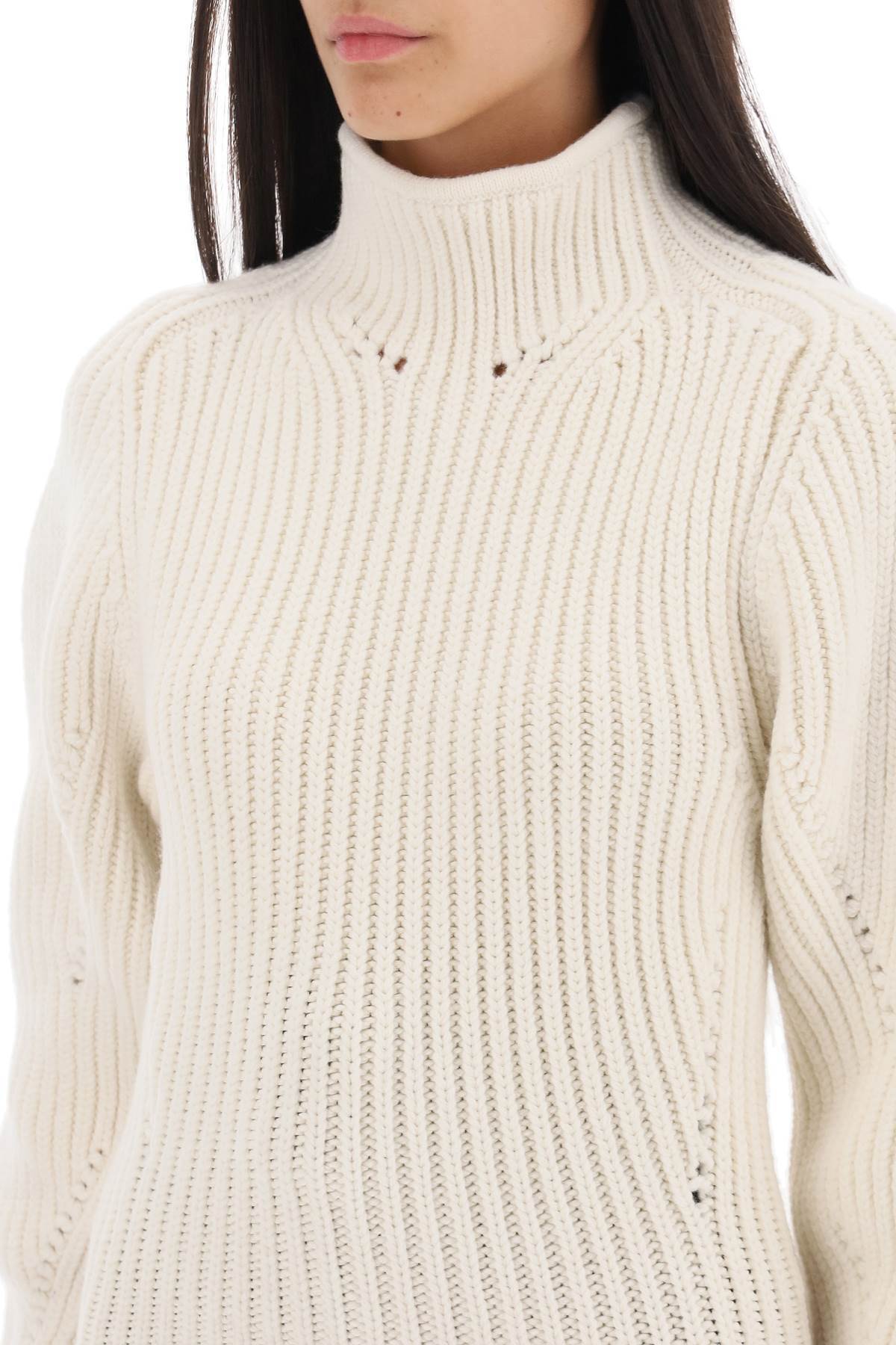 ALAÏA RIB LONG-SLEEVED SWEATER 