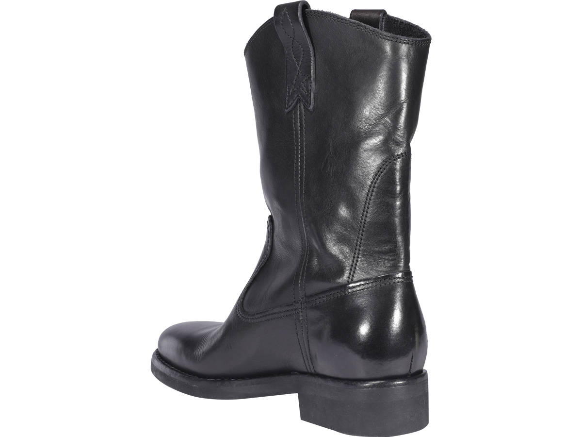 Golden Goose Biker Leather Ankle Boots In Black