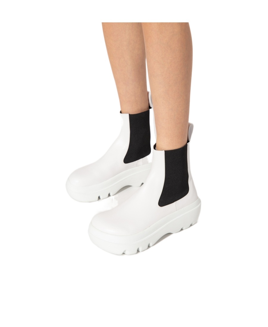 Proenza Schouler Storm Chelsea Boots In White