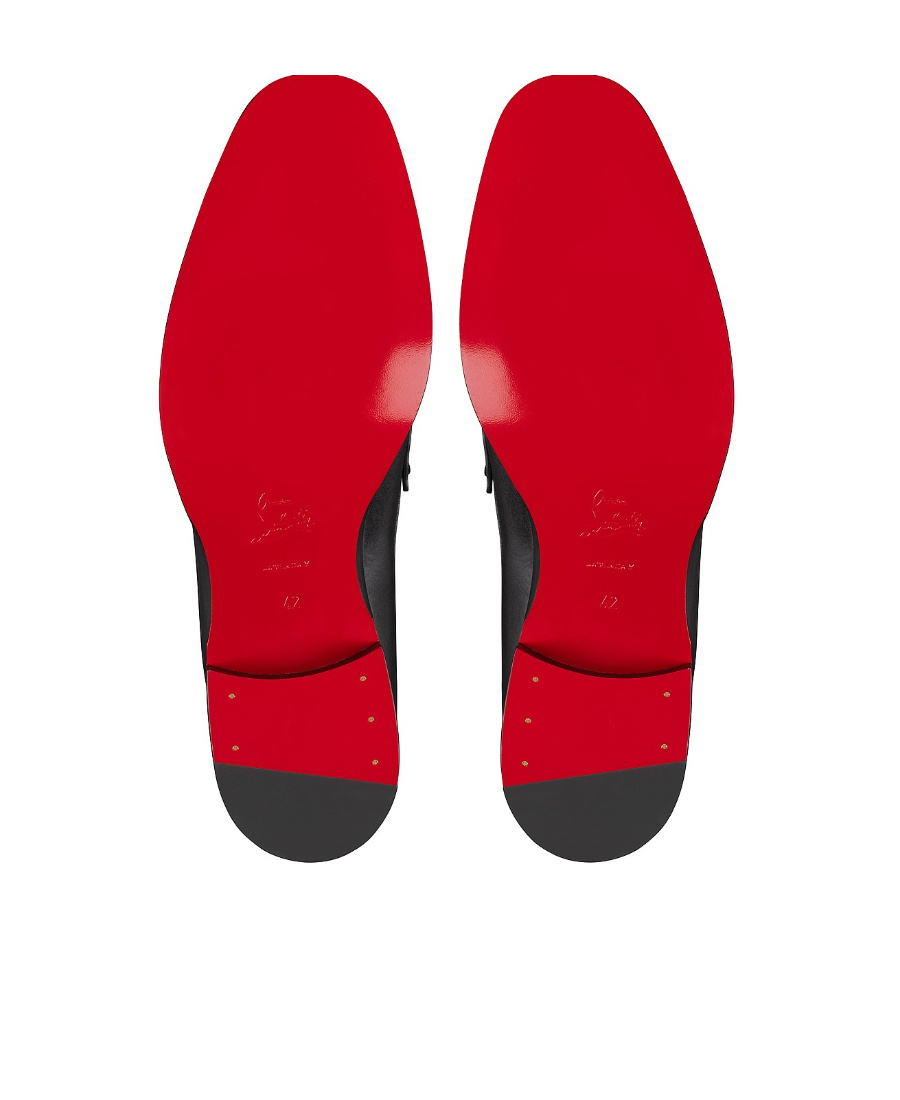 Christian Louboutin Round Toe Loafers Featuring Buckle Detail In Black