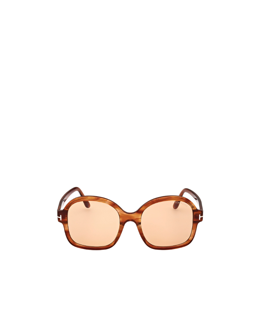Tom Ford Hanley Oversized Square-frame Sunglasses In Nude