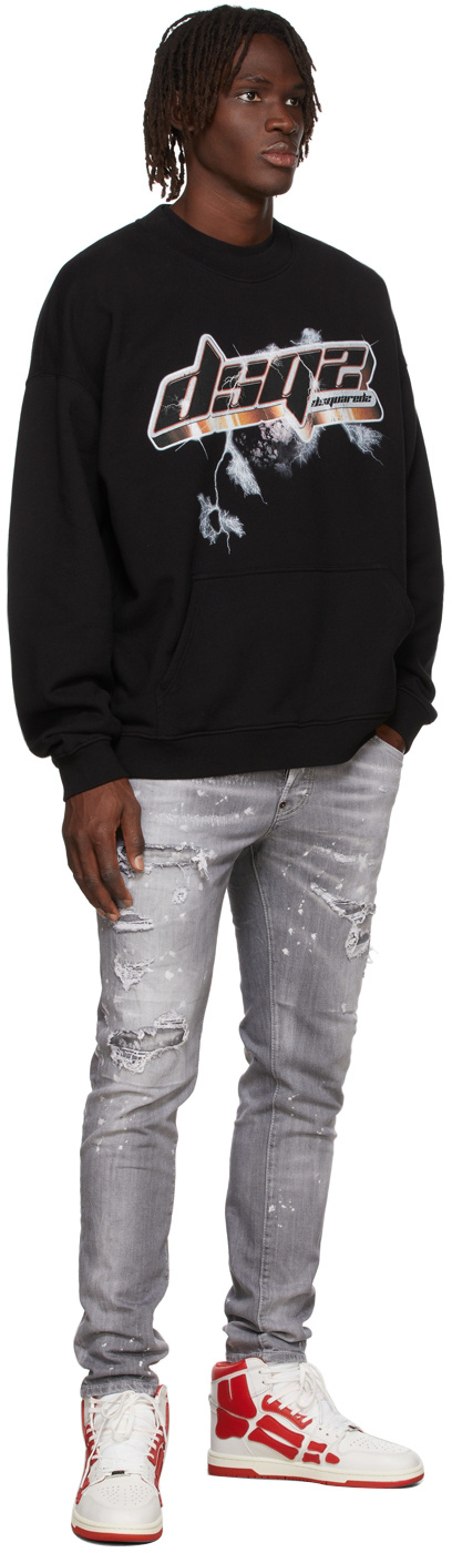 Dsquared2 Logo-print Cotton Jumper In Green