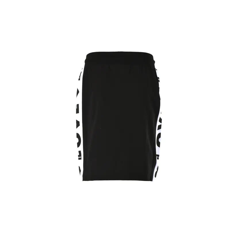 Moschino Side Logo Skirt In Black