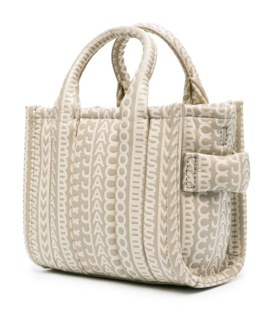 Marc Jacobs The Monogram Micro Tote Bag In Nude