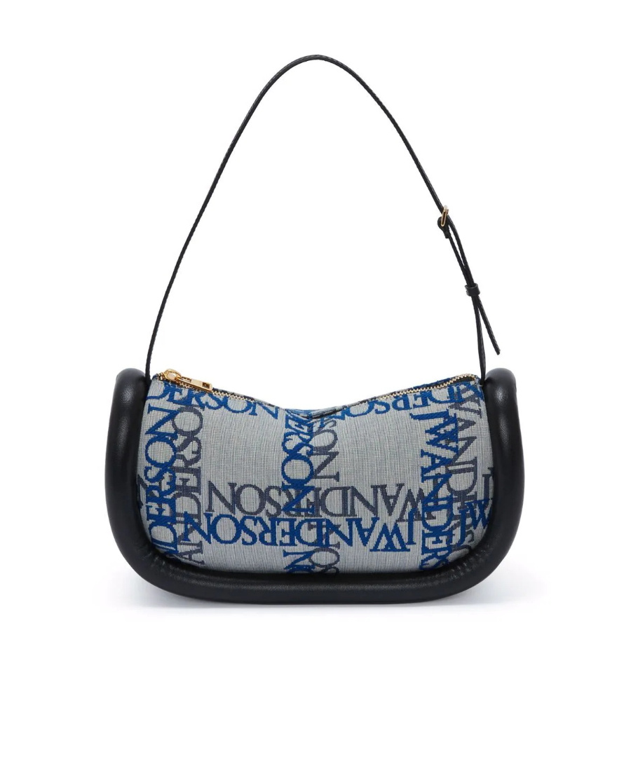 Jw Anderson The Bumper Slim Shoulder Bag In Gray