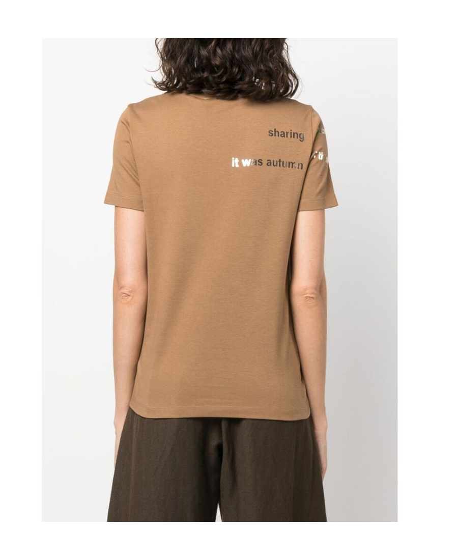Max Mara Short-sleeved T-shirt In Nude