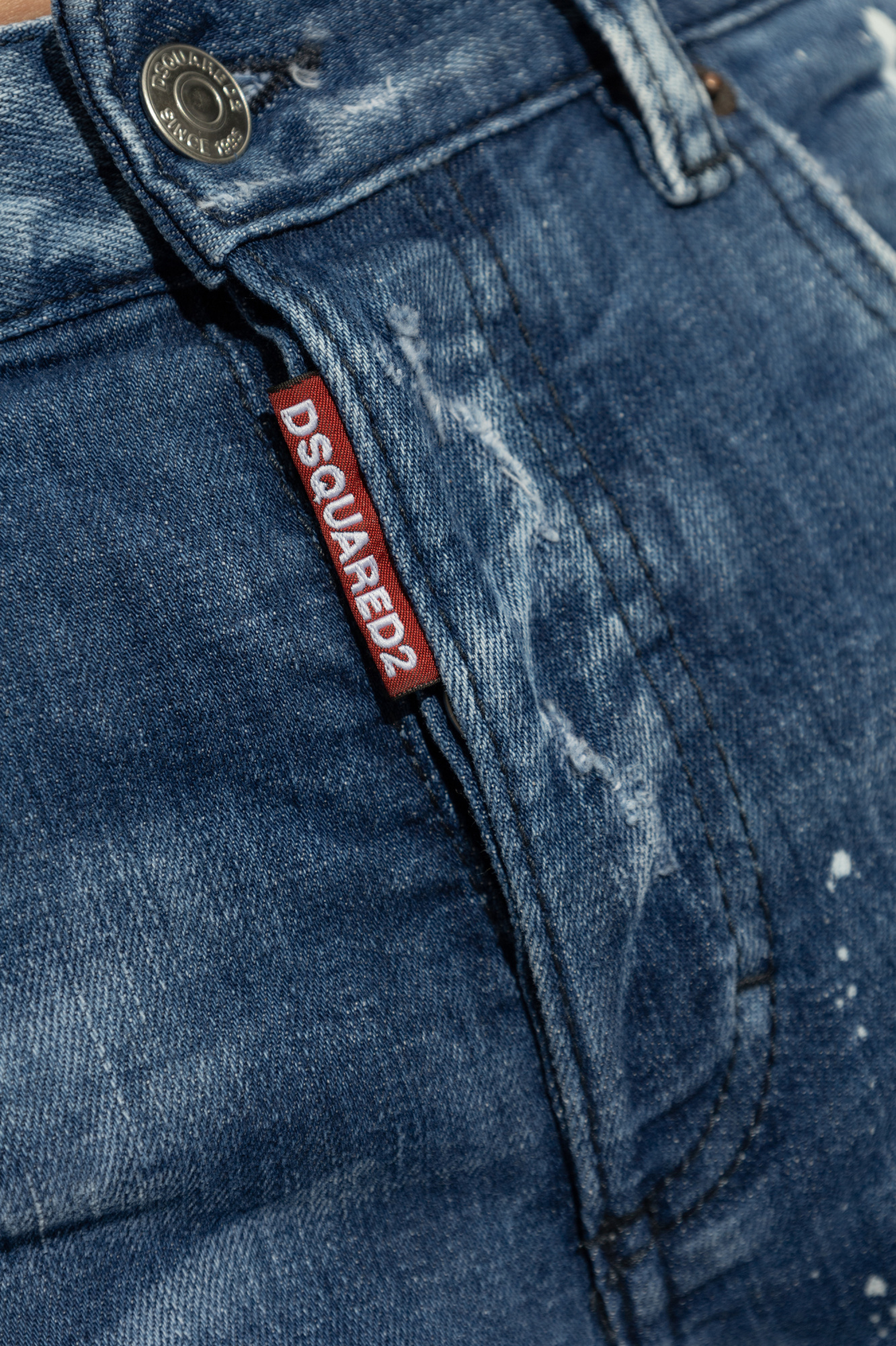 Shop Dsquared2 80's Jeans In Blue