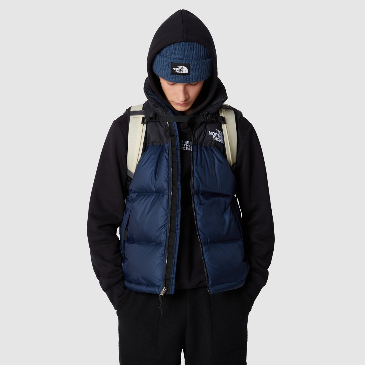 The North Face 1996 Vintage Nuptse Vest Down Jacket In Black