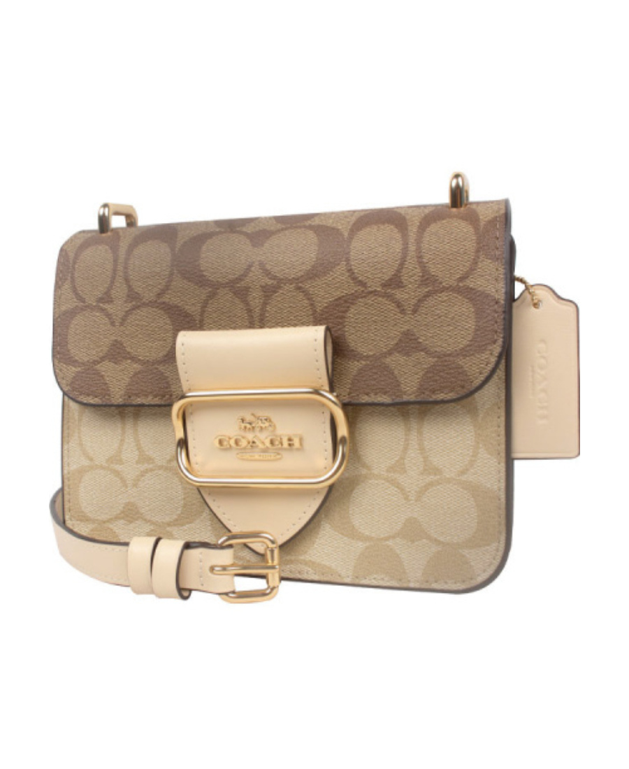 Coach Morgan Square Printed Shoulder Bag In Nude