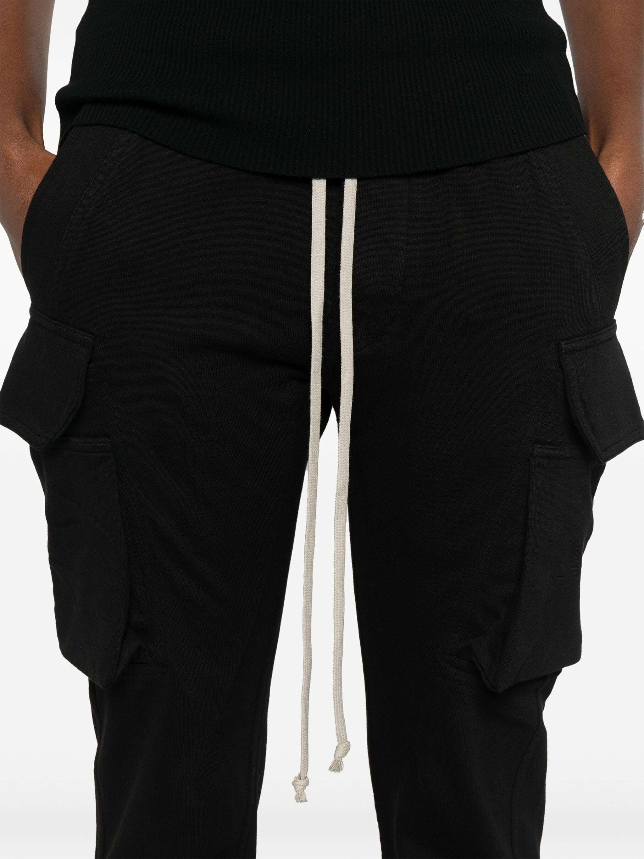 Rick Owens Drkshdw Drawstring Casual Pants In Black
