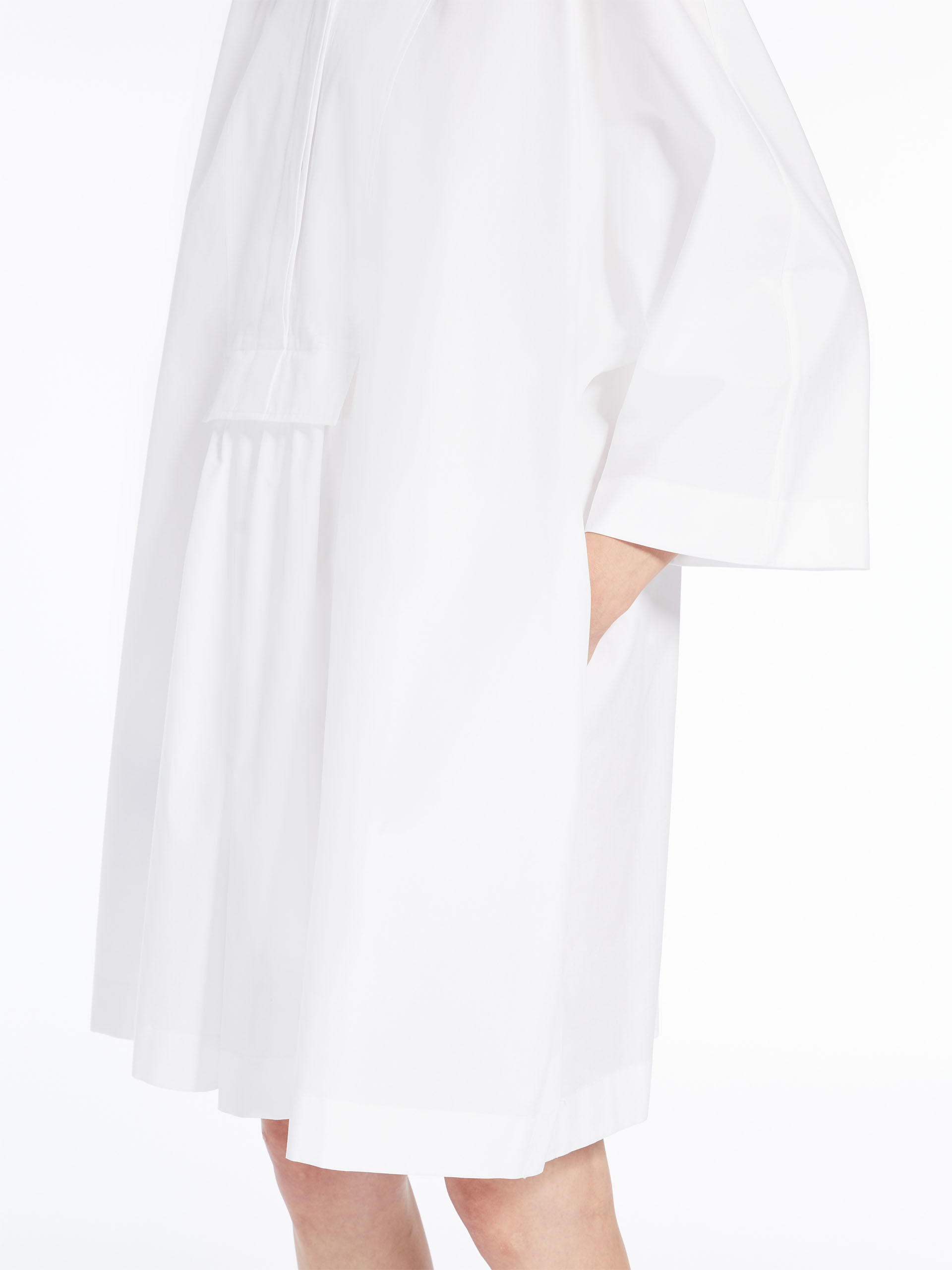 Max Mara Lapel Shirt Dress In White