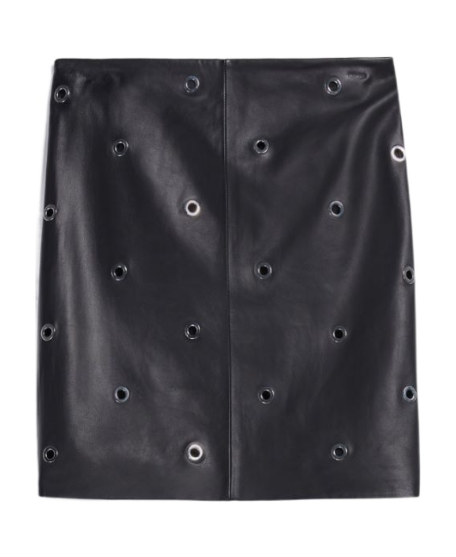 Sportmax Logo Low Waist Skirt In Black