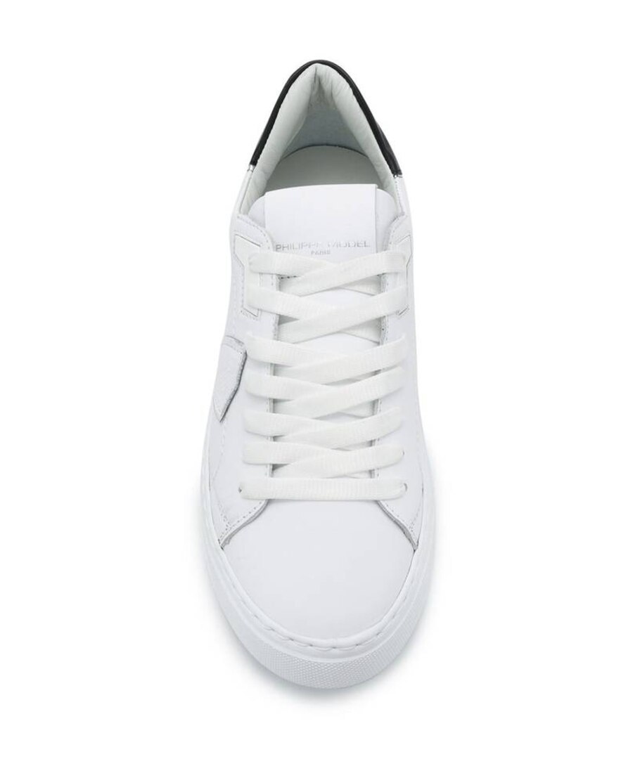 Philippe Model Temple Leather Low-top Sneakers In White