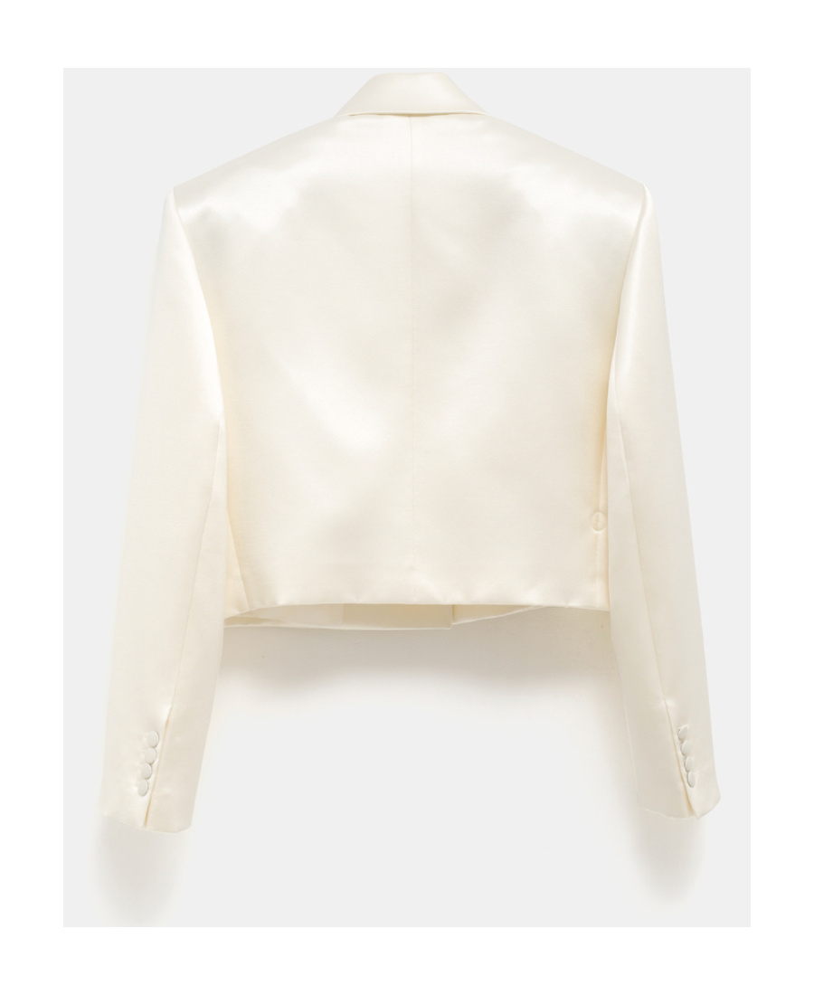 Shop Magda Butrym Short Suit Jacket In White