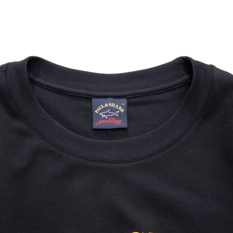 Shop Paul & Shark Logo Details T-shirt In Black