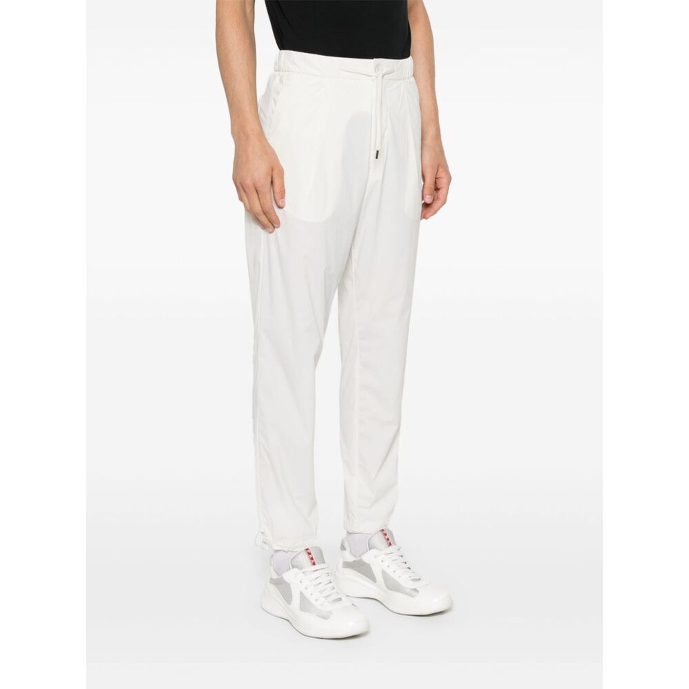 Herno Drawstring Tapered Trousers In White