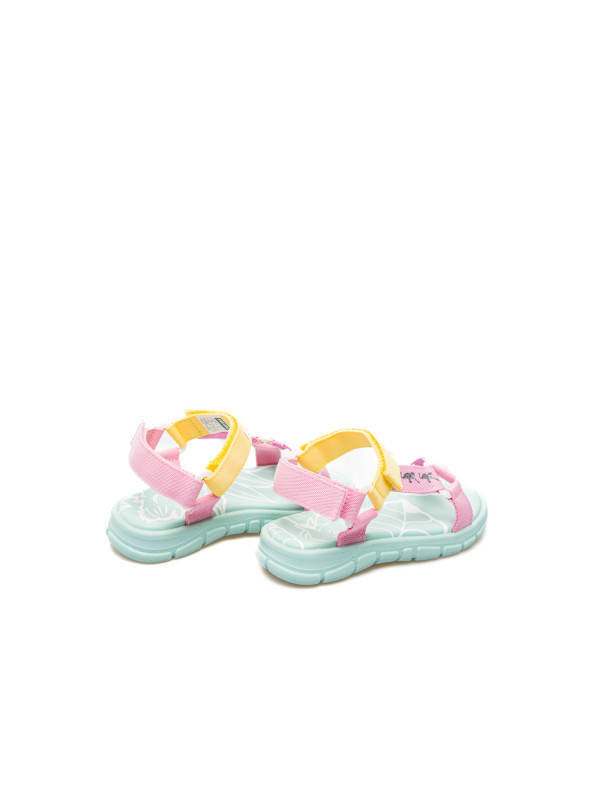 Kenzo Embossed-logo Flat Sandals In Multicolor