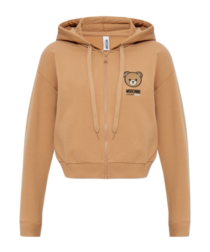 Moschino Long Sleeve Sweatshirt In Brown