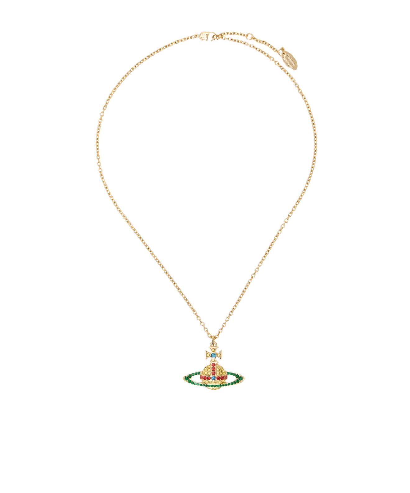 Vivienne Westwood Kika Pendant Necklace In Yellow