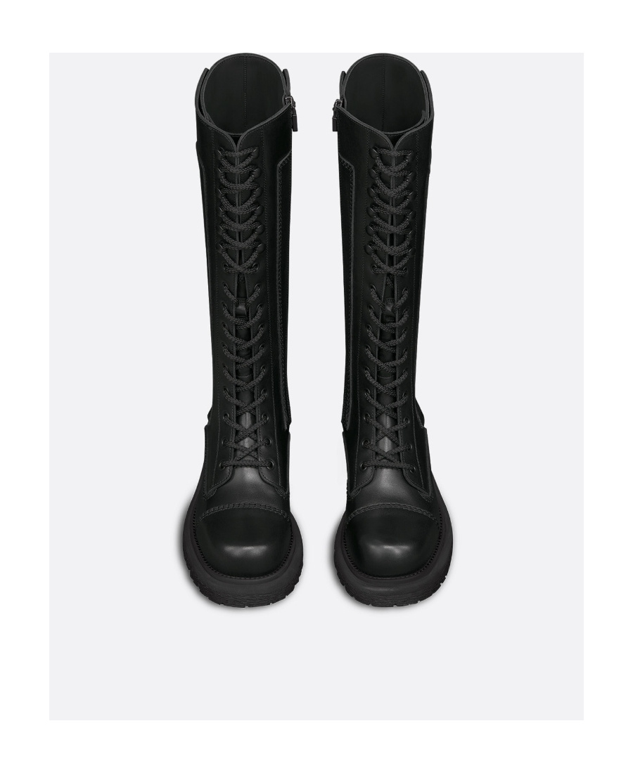 Dior Ebel Laced Boots In Black