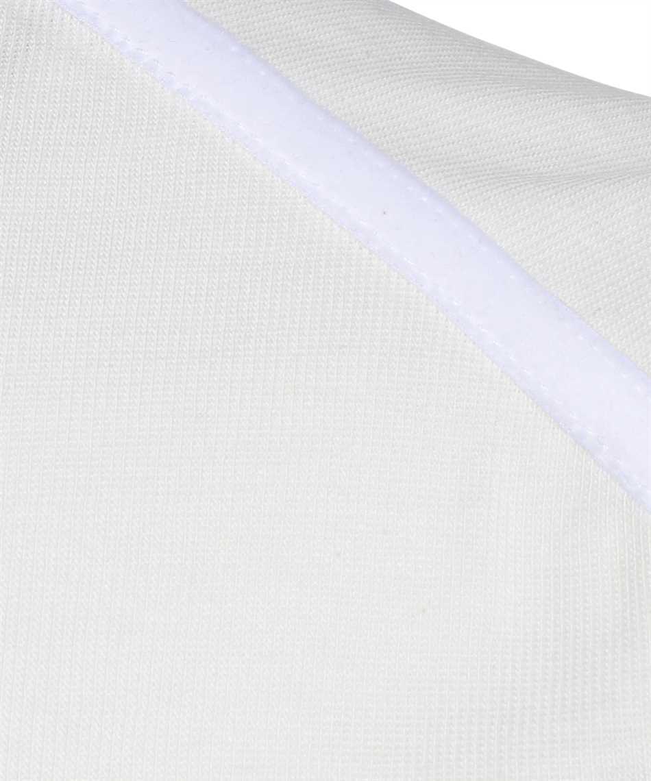 Tom Ford White Crewneck T-shirt With Tf Embroidery In Lyocell And Cotton Blend Man In White