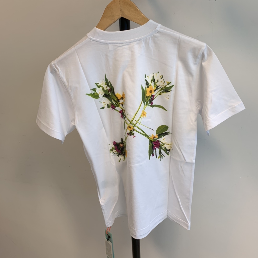 Off-white Flock Arrows Short-sleeve T-shirt In White