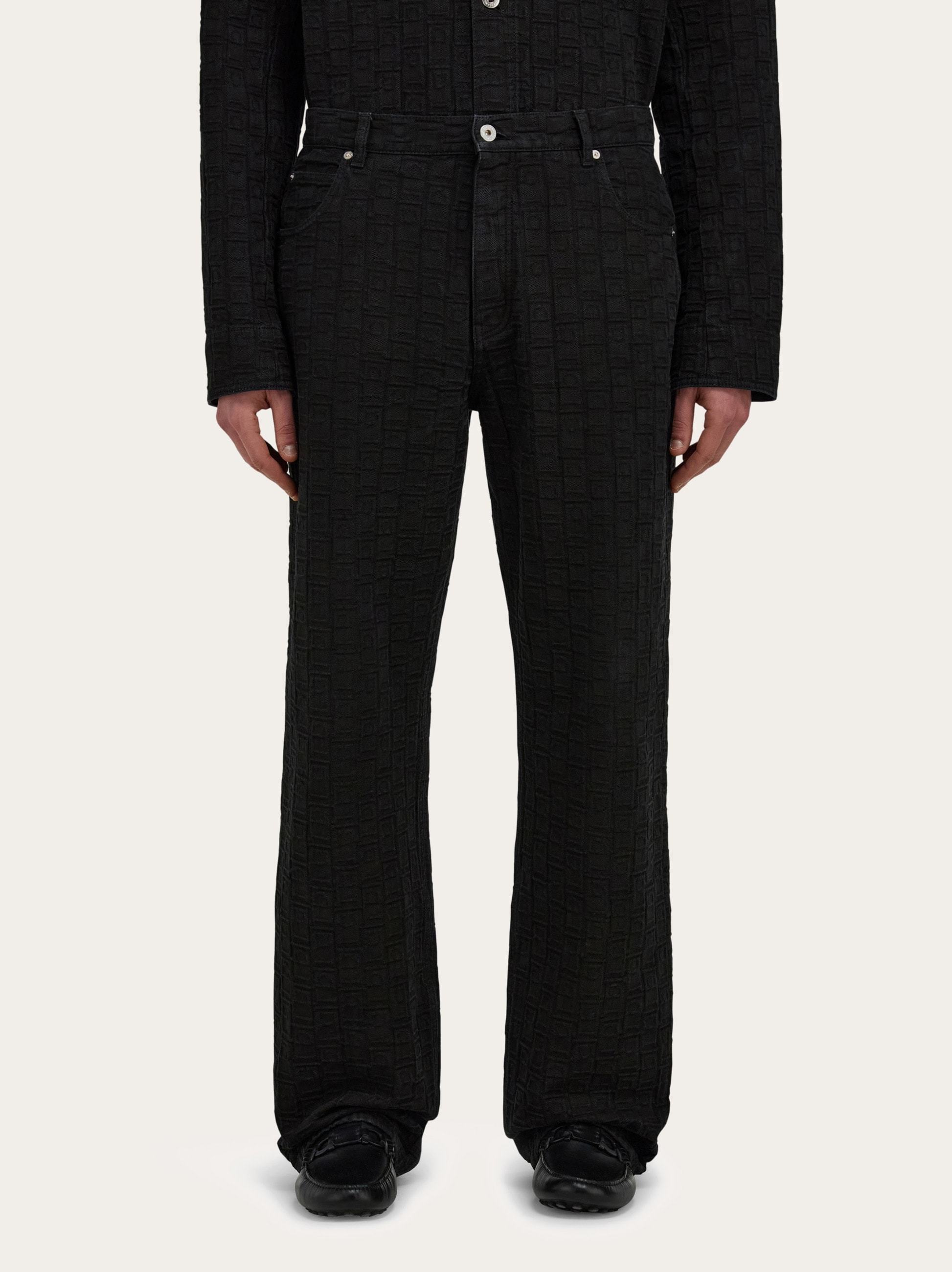 Ferragamo Monogram Five Pocket Trousers