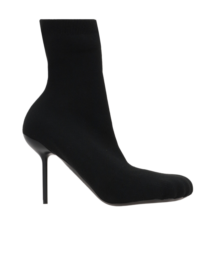 Balenciaga 110mm Knife Viscose Blend Boots In Black