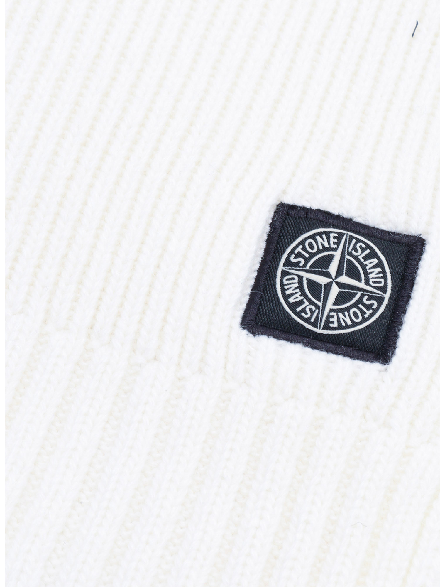 Stone Island Compass-badge Scarf In White