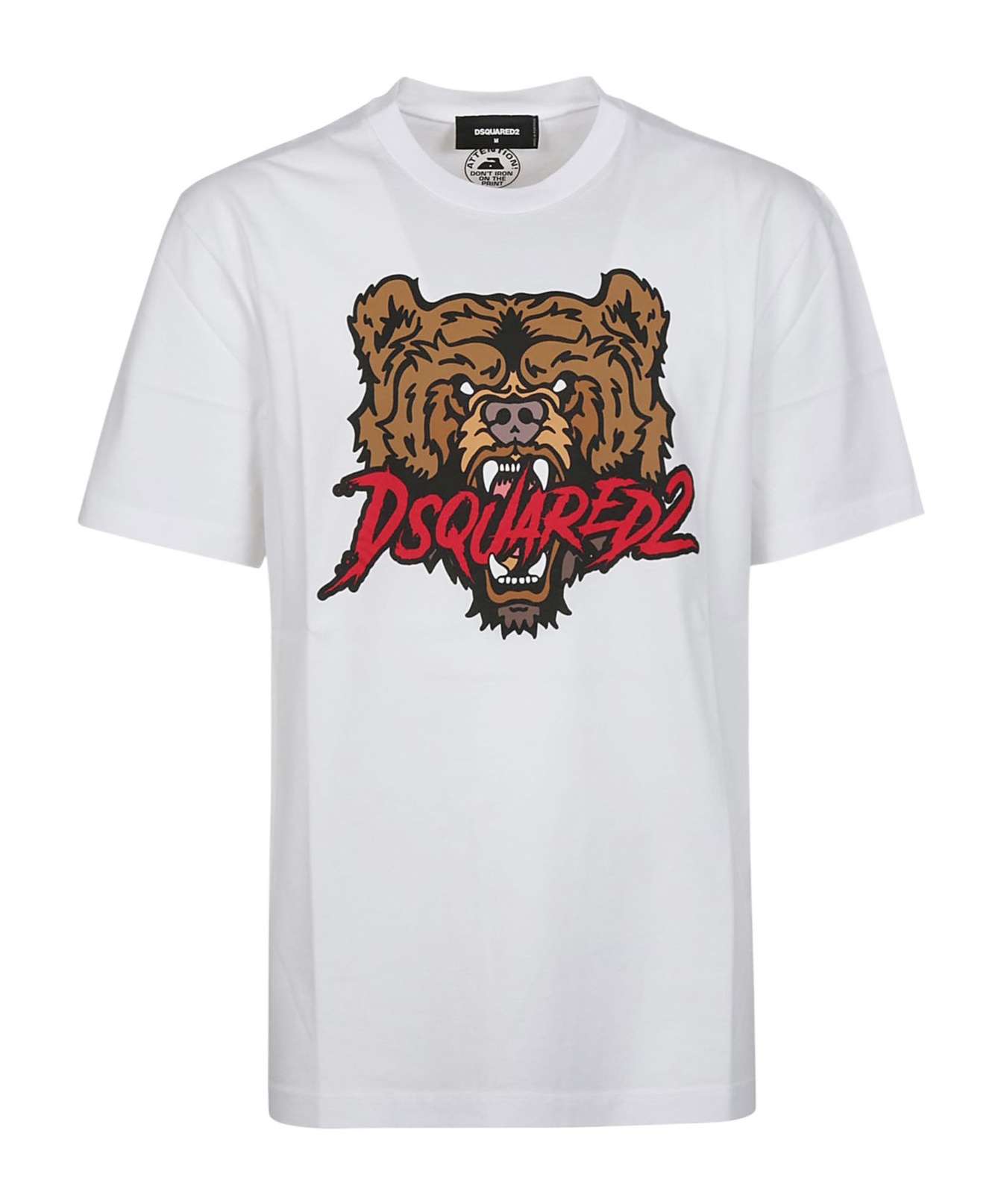 Dsquared2 Man T-shirt White Size L Cotton In White