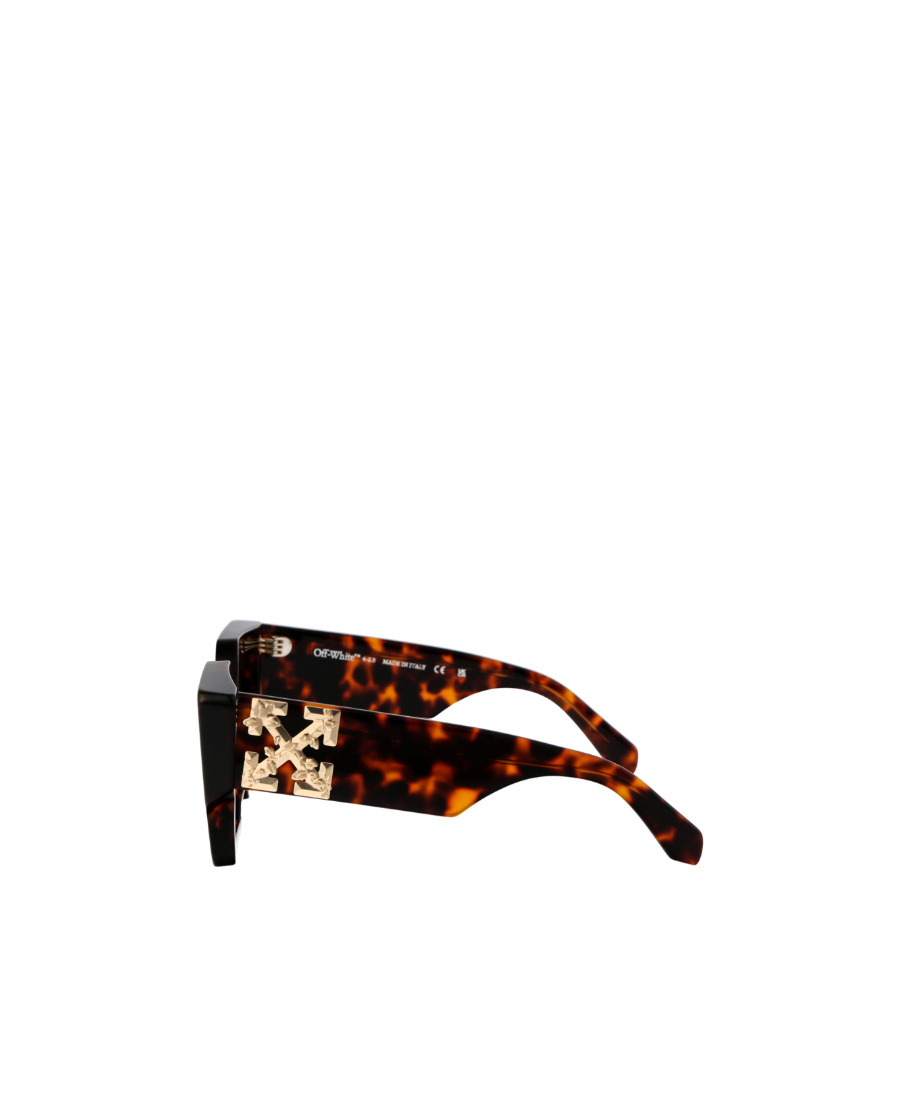 Off-white Square-frame Tortoiseshell-effect Sunglasses In Green