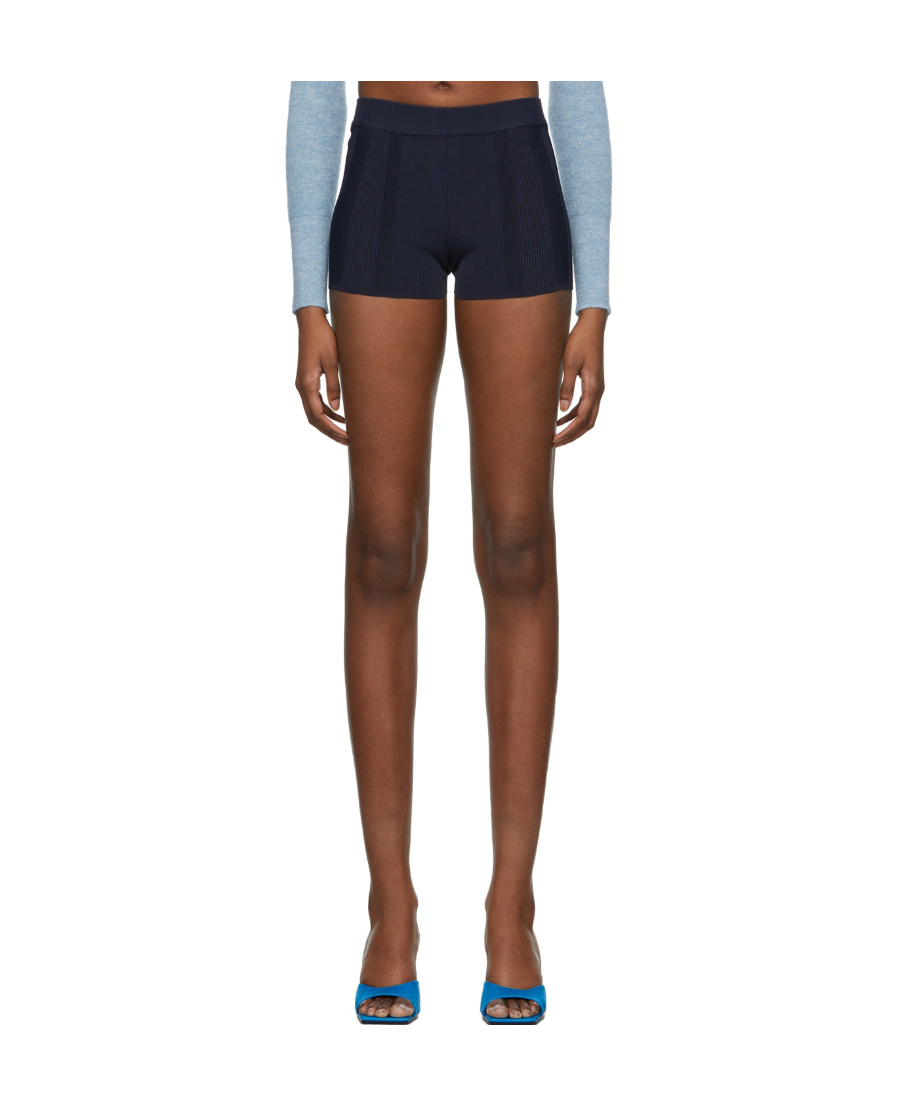 Jacquemus Navy 'le Short Basgia' Shorts In Brown