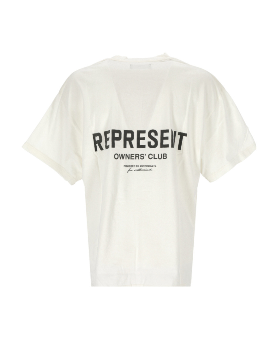 Represent Owners Club Logo Cotton T-shirt In White