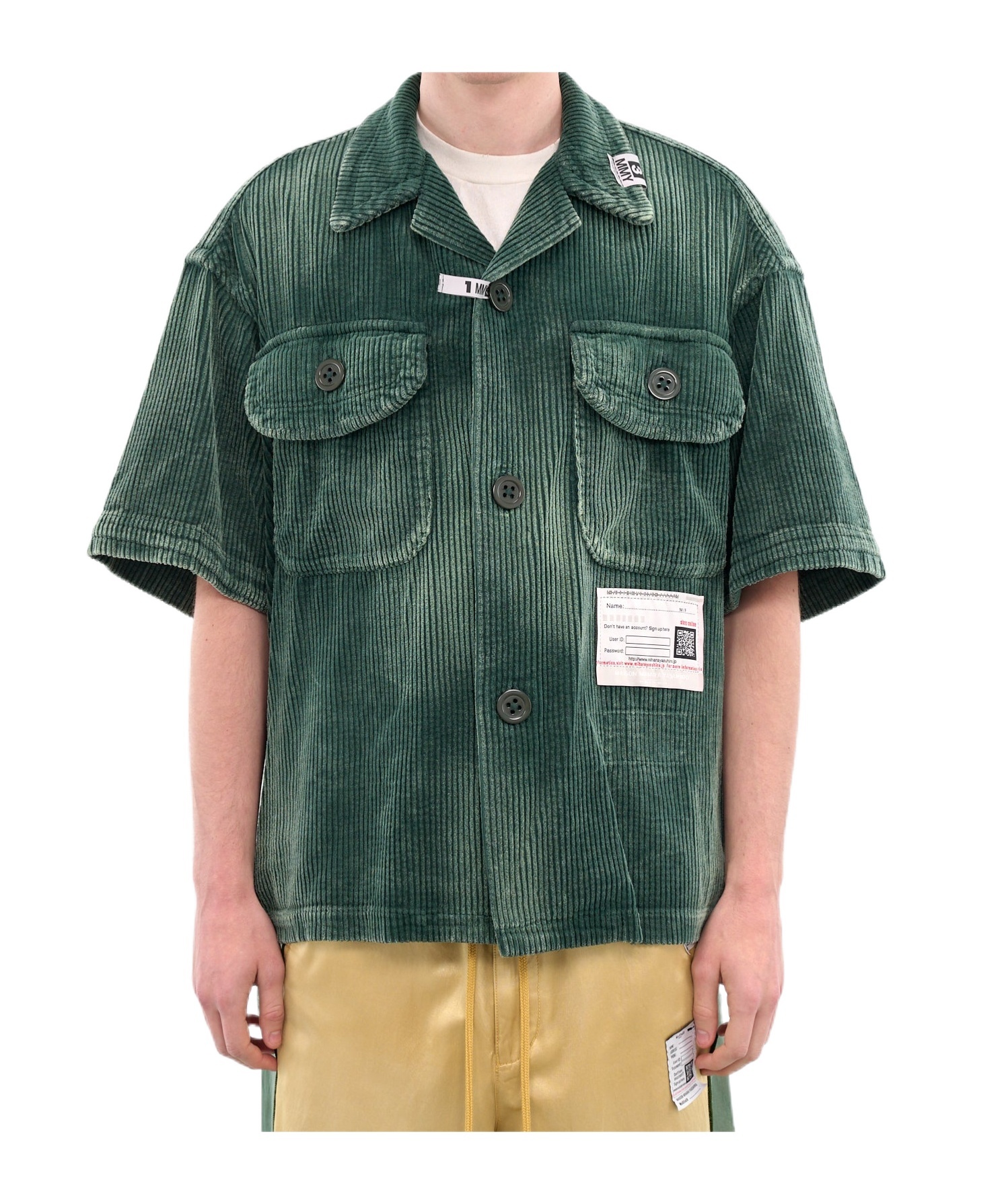 Miharayasuhiro Corduroy Shirt In Green