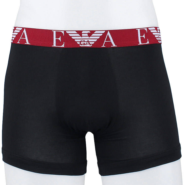 Emporio Armani Logo-waistband Boxers Set Of 3 In Black